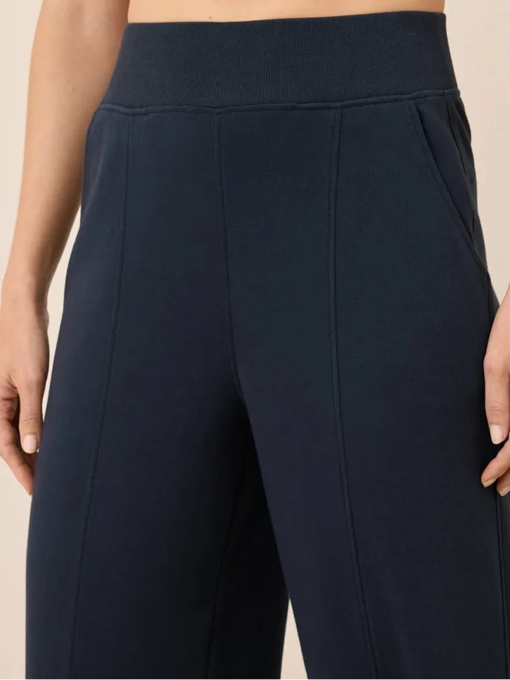 Pact Airplane Pintuck Wide Leg Pants XL Organic Cotton Lounge Casual Minimalist